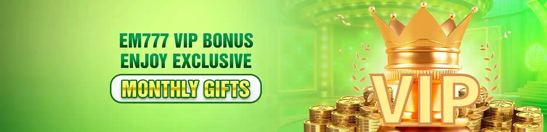 EM777 casino welcome bonus promotion for new players
